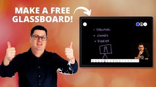 How to make your own FREE Glassboard  Lightboard in Teams or Zoom using OBS and Surface [upl. by Halludba]