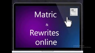 Matric and Rewrites online [upl. by Rola]