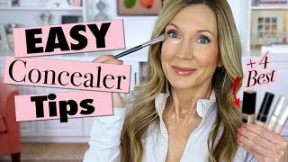 Easy Everyday CreaseFree Concealer Routine  The BEST Concealers for Mature Skin [upl. by Milks]