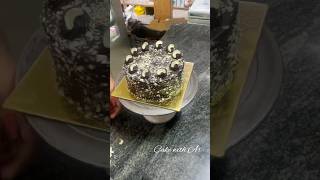 Choco nut cake design idea ll cake with Ar ll [upl. by Auqinaj]