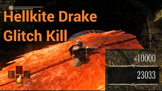 Dark Souls Remastered Hellkite Drake Glitch Kill  Drake Sword 4K HD [upl. by Ortensia]