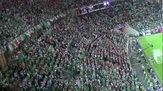 Irish Fans Sing Fields of Athenry Against Spain Euros 2012 [upl. by Nednyl500]