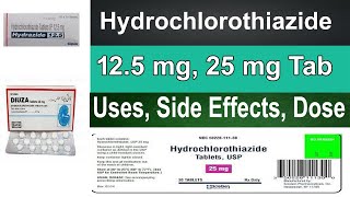 hydrochlorothiazide  hydrochlorothiazide tablets ip 125 mg 25 mg  Pharmacology Uses Dosage [upl. by Brocky]