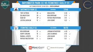 Bayswater Park CC v Ferntree Gully CC [upl. by Munn]