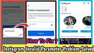 Invalid Parameter Instagram How To Fix Invalid Parameter Instagram Instagram invalid parameter 2023 [upl. by Ramona]