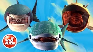 ALL XXL SHARKS UNLOCKED  HUNGRY SHARK WORLD  NEW SHARK GAMEPLAY [upl. by Brentt]