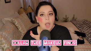 ASMR Dollar Tree makeup finds  tryon [upl. by Attey]