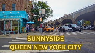 Life in Sunnyside Queens Summer 2024 New York City Walking Tour 4K [upl. by Lebasile267]