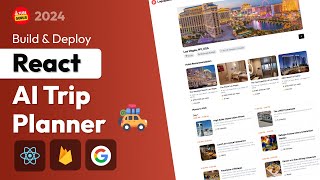 🚀 FullStack AI Trip Planner React Gemini AI Firebase amp TailwindCSS [upl. by Ahsatniuq549]