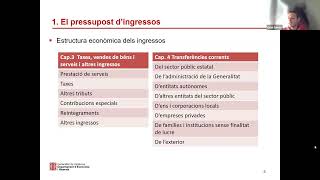 Jornada sobre conceptes bàsics del pressupost i les finances públiques part 2 26012022 [upl. by Thagard]