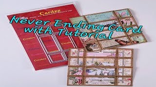 Never Ending Card with tutorial featuring Crealies Dies Contest Ended [upl. by Narhet]