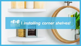 How to Install Floating Corner Shelves  DIY Made Easy [upl. by Alyt]