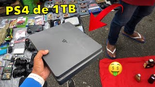 PS4 DE 1TB NA FEIRA DO ROLO  JOGOS PS2 PS3 XBOX E CONTROLE PC NA CAÇADA GAMER [upl. by Nifled62]