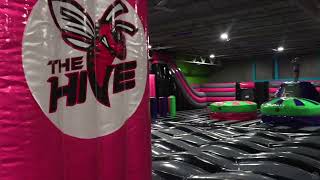 The Hive Trampoline Park Build Shock Trampoline [upl. by Sunda]