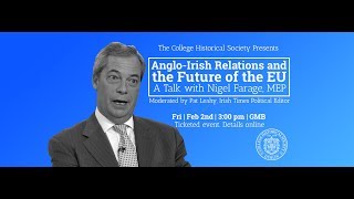 AngloIrish Relations and the Future of Europe Full Talk  The Hist [upl. by Tlok667]