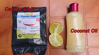 SOAP Making 🌼  Lemon Soap Making  Caustic Soda Soap Making  Home Made Soap  lime soap making [upl. by Fried334]