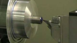 2axis turning of tungsten carbide with CVD tool [upl. by Ailimat]