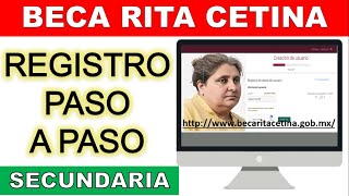 Como registrarse BECA RITA CETINA GUTIERREZ 📝 Registro Paso a Paso 📚 Noviembre [upl. by Elsworth]