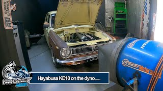 Hayabusa Turbo Powered KE10 Corolla on the Dyno [upl. by Latreshia323]