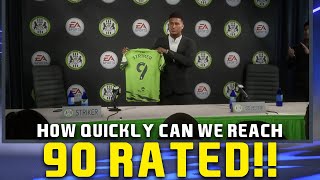 HOW QUICKLY CAN WE REACH 90 RATED IN FIFA 22 PLAYER CAREER MODE [upl. by Melodee]