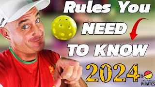 Pickleball Rules for 2024  Are You Ready [upl. by Arutnev]