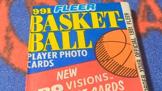 Old Card Shop Inventory A Pack Of 199192 Fleer Basketball [upl. by Yentroc]