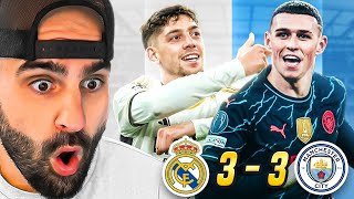 Real Madrid 33 Man City l LIVE REACTION [upl. by Milburn180]