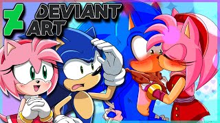 Sonic and Amy VS DeviantArt [upl. by Eadrahs633]