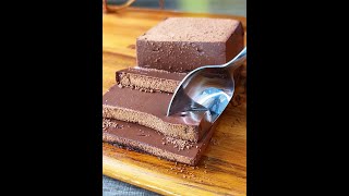 Jiggly wiggly chocolate mousse cake no gelatin no raw egg no baking [upl. by Werdna]