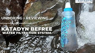 KATADYN BEFREE WATER FILTRATION SYSTEM 1L  ULTRALIGHT COLLAPSIBLE WATER FILTER TERBAIK DARI SWISS [upl. by Eilatam866]