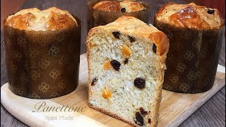 PANETTONE  Italian Christmas Fruit Bread Bread  Make Panettone the EASY way  No Kneading [upl. by Yanttirb]