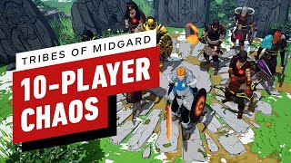 Tribes of Midgard  HandsOn With the 10Player CoOp ActionRPG [upl. by Summer]