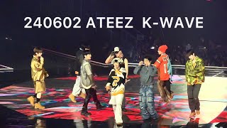 240602 ATEEZ KWAVE CONCERT INKIGAYO quotWork  Bouncy  The Real 멋“ [upl. by Olyhs432]