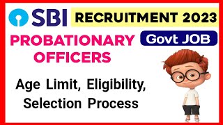 SBI PO Recruitment 2023  Sbi Probationary Officer Vacancies 2023  SBI Recruitment 2023  Govt Job [upl. by Perce63]