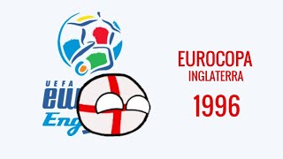 EUROCOPA INGLATERRA 1996  RESUMEN COUNTRYBALLS • quotEL GOL DE OROquot [upl. by Nnav]