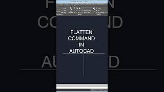 Flatten Command in Autocad  Autocad Tips  shorts shrot autocad architecture [upl. by Templa]