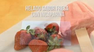 Receta Helado de Incaparina sabor Fresa [upl. by Almat]