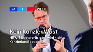 Kein Kanzler Wüst NRWMinisterpräsident wird nicht Kanzlerkandidat der Union  RTL WEST 16092024 [upl. by Ahgiela]