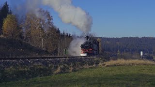 quotSpätherbstquot im Vogtland  Dampf mit 86 1333 und 99 516 [upl. by Eireva]