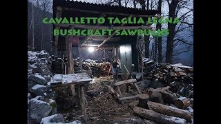 Come costruire un cavalletto taglia legna stile Bushcraft  How to make a Bushcraft sawbuck [upl. by Muiram]