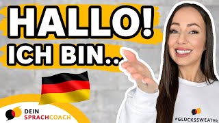 SICH VORSTELLEN AUF DEUTSCH🇩🇪Tipps  Tricks  Redemittel  Deutsch im Beruf [upl. by Tanhya942]