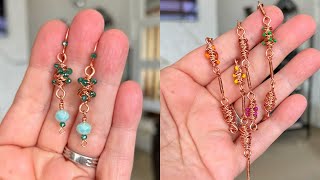 Wire Wrap Bead Tutorial  Chaos Beads [upl. by Tybie]