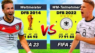 Deutschland 2014 vs Deutschland 2022 👀⚽️ [upl. by Lebama]