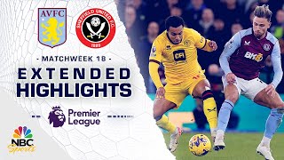 Aston Villa v Sheffield United  PREMIER LEAGUE HIGHLIGHTS  12222023  NBC Sports [upl. by Esir]