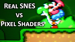 Real SNES amp Retroarchs Shader Comparison [upl. by Dnumyar620]