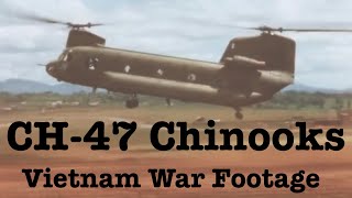 CH47 Chinooks  Compilation of genuine Vietnam War color footage [upl. by Ilime]