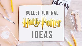 5 Easy and Magical Harry Potter Theme Bullet Journal Ideas  Denise Joanne [upl. by Ordway]