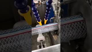 PVC yarn reinforced steel wire hose production machine [upl. by Frodi]