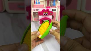 Satisfying With Unboxing Miniature Washing Machine Eating Corn Set Toys ASMR Videos [upl. by Sibyls]