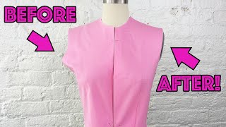 Full Bust Adjustment FBA Pattern Drafting Tutorial [upl. by Bonnette]